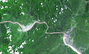 Satellite image of the Yangtze River