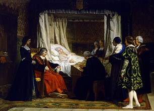 Rosales, Queen Isabella the Catholic dictating her Will