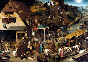 Brueghel l'Ancien, Les Proverbes flamands