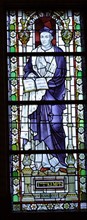 Stained glass representing Thomas à Kempis