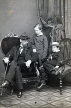 Willie and Tad Lincoln with their cousin.