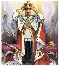 President Theodore Roosevelt crowning himself as emperor
