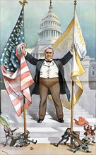Satirical cartoon with President William McKinley