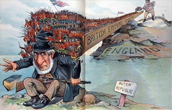 Satirical cartoon about the British Empire