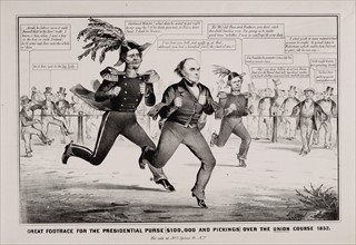 The Great Footrace for the Presidential Purse 1852.