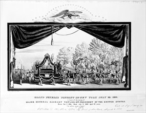 Funeral of President Zachary Taylor 1850.