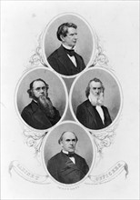 Portrait of President Abraham Lincoln's Cabinet 1828.