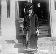 Jane Addams after a visit with ex-President Theodore Roosevelt,1913