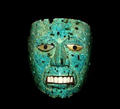 Turquoise Mosaic Mask 1400 A.D. Mixtec-Aztec