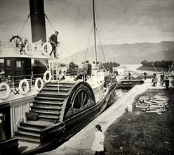 Paddle steamer near Fort William, Scotland, 1900