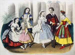 Paris fashions, c1860.