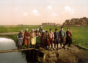 Native children, Marken Island, Holland between 1890 - 1900