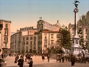 Piazza of Martiri in Naples, 1890-1900