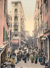 Street near the Rialto bridge, 1890-1900