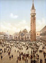 St Mark's Square with the Campanile, 1890-1900
