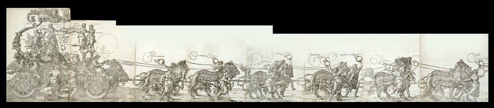 The great triumphal chariot of Maximilian I by Albrecht Durer,