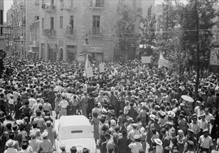 Jewish protest demonstrations against Palestine White Paper, May 18, 1939.