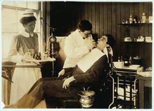 Dental work in Hospital at the Hood Rubber Company