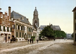 The great market in Arnhem, 1890-1900
