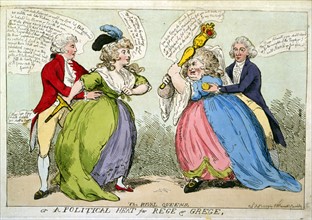 The rival queens or a political heat, 1789