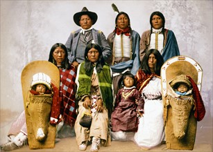 Utes Chief Sevara and family, c1899