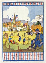 French propaganda poster during WWI