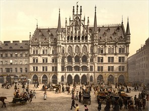 New City Hall in Munich, 1890-1900