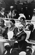 Nikita Khrushchev at a meeting of the United Nations, 1960