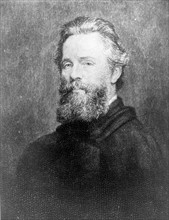 Herman Melville, American author.