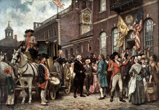 George Washington's inauguration at Philadelphia. 1793.