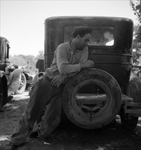 Migrant agricultural worker in Marysville, 1935