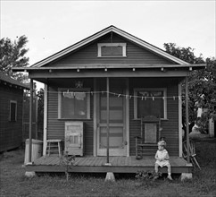 camp for migrant fruit workers. Winterhaven, Florida 19370101