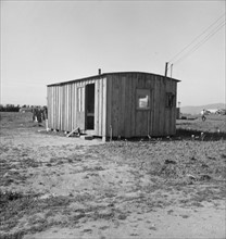 Housing for rapidly growing settlement of lettuce workers on fringe of town, Salinas, California.19380101