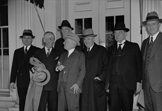 President Roosevelt met with his Relief and Congressional Aides, 1938
