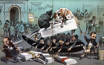 Cut-throat business in Wall Street, 1881