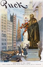 Santa Claus in Wall Street by Samuel Ehrhart, 1913