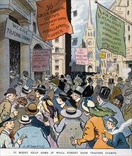 Illustration about Wall Street, 1907