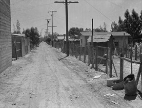 Homes of Mexican field workers, 1935