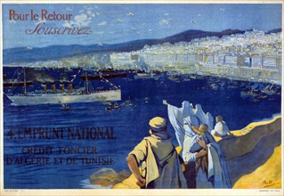 Poster for the Emprunt National during WWI