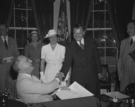 Robert Jackson in President Roosevelt's office, 1941