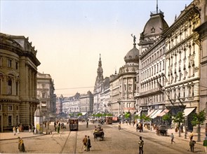 Ring Street, Budapest, Hungary, Austro-Hungary 1895