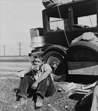 The son of a depression refugee from Oklahoma now in California. 1936