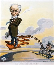 Caricature of The Cannon boom, 1908