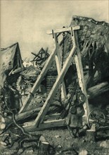 Bomb damage in Margny-aux-Cerises, 1917