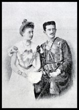 Portrait of Nicholas I of Montenegro and his wife
