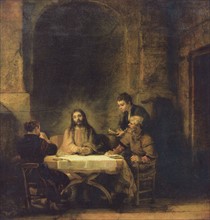 Rembrandt Harmenszoon van Rijn's painting titled 'The Supper at Emmaus'