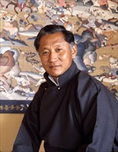 Colour photograph of Palden Thondup Namgyal, King of Sikkim