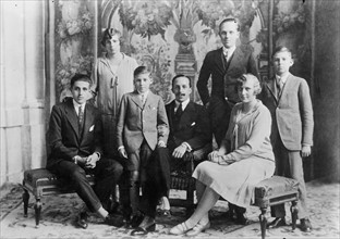 King Alfonso XIII of Spain with the royal family 1922