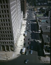Photograph of Traffic Second Avenue, Detroit 1942