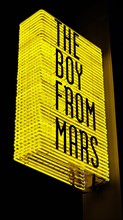 Boy from Mars' neon sign by Philippe Parreno